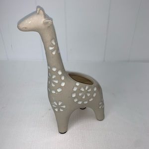 Opalhouse Giraffe Planter Earthenware Gray Boho